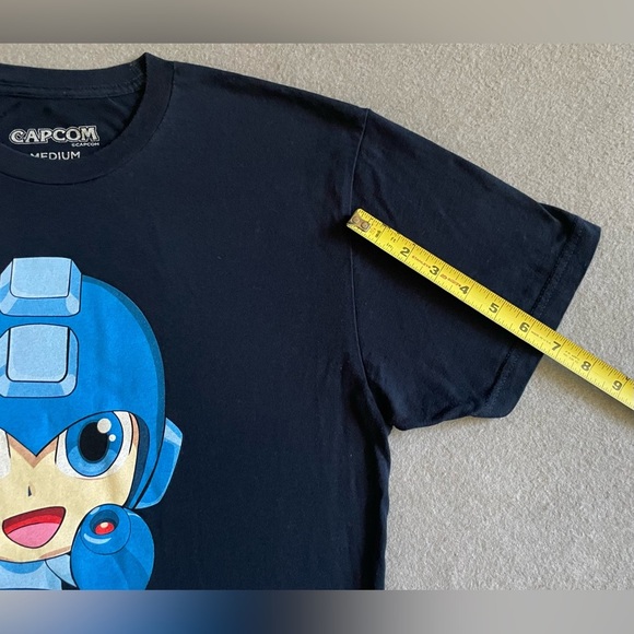 Capcom Mega Man T-Shirt Men’s Medium Navy Blue Cotton Graphic Gamer Tee - Picture 8 of 8